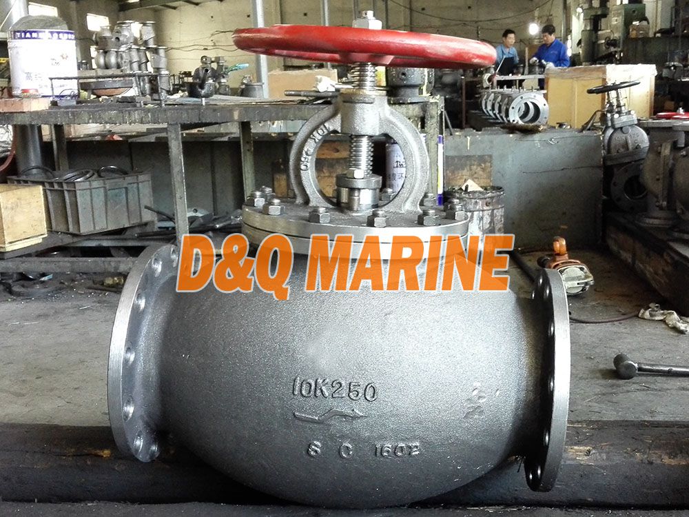Marine Cast Steel 10K Screw Down Check Globe Valve JIS F7471