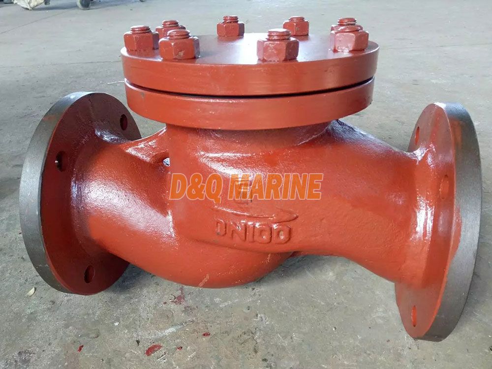 Marine Cast Iron Flanged Check Valve GB/T592-93 Type A/AS